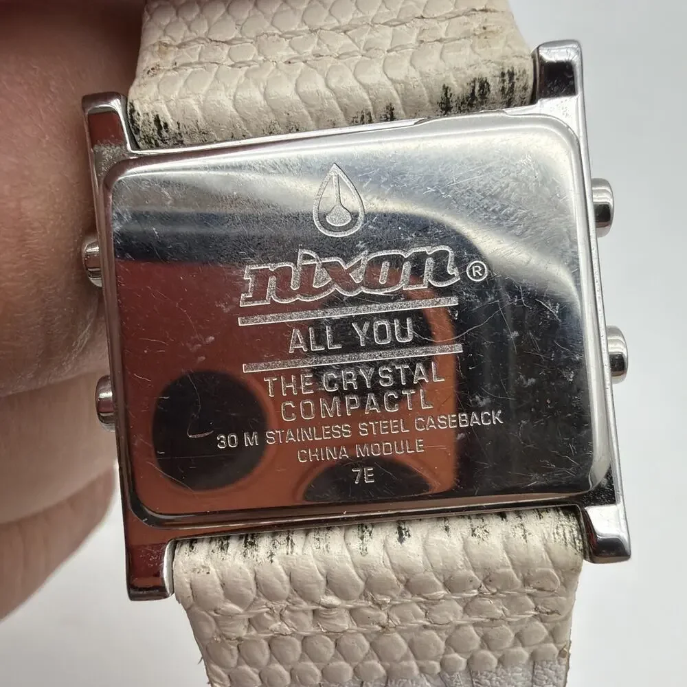 Nixon All You The Crystal Compact Quartz Gemmed Digital Ladies Wrist Watch READ